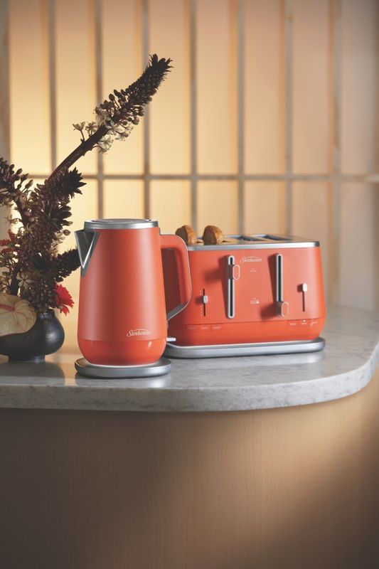 sunbeam orange kettle