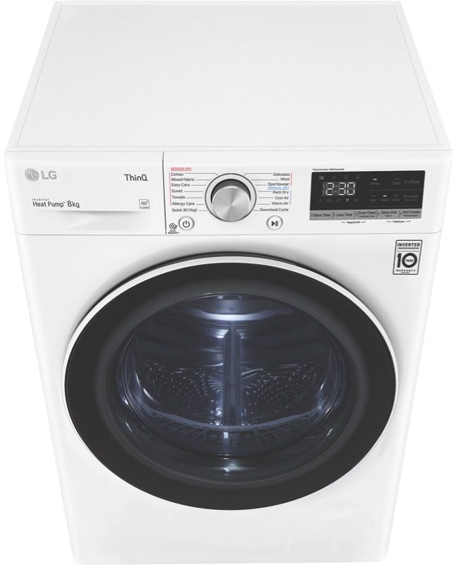 LG 8kg Heat Pump Dryer DVH5-08W Review by National Product Review - NZ